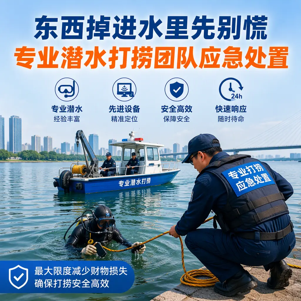 南山东西掉进水里先别慌，专业潜水打捞团队应急处置